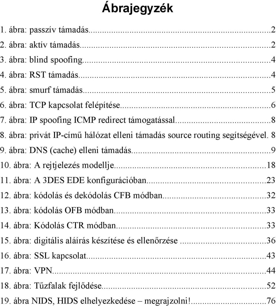 ábra: A rejtjelezés modellje...18 11. ábra: A 3DES EDE konfigurációban...23 12. ábra: kódolás és dekódolás CFB módban...32 13. ábra: kódolás OFB módban...33 14. ábra: Kódolás CTR módban.