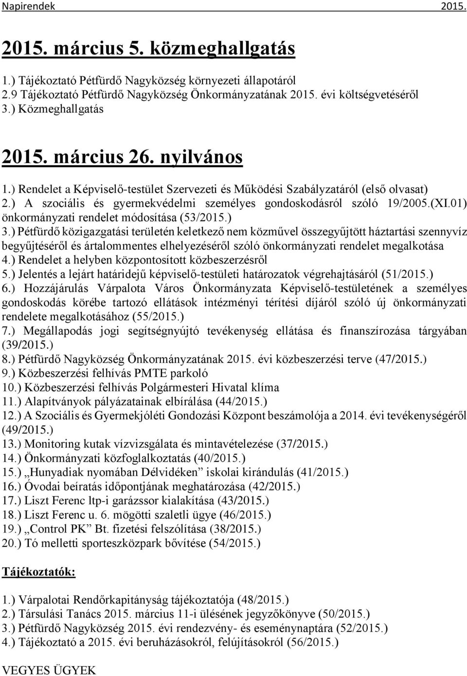 01) önkormányzati rendelet módosítása (53/2015.) 3.