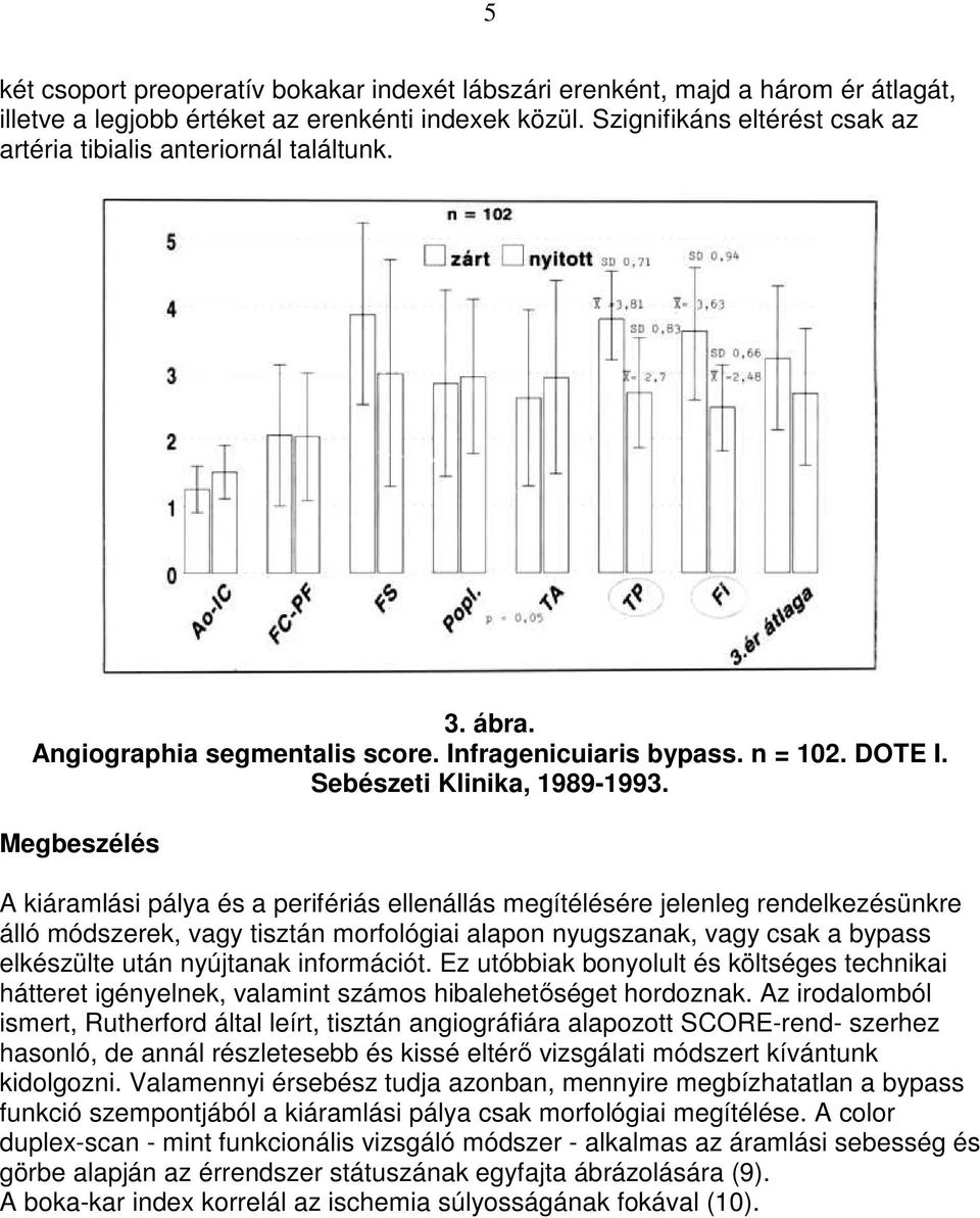 Megbeszélés A kiáramlási pálya és a perifériás ellenállás megítélésére jelenleg rendelkezésünkre álló módszerek, vagy tisztán morfológiai alapon nyugszanak, vagy csak a bypass elkészülte után