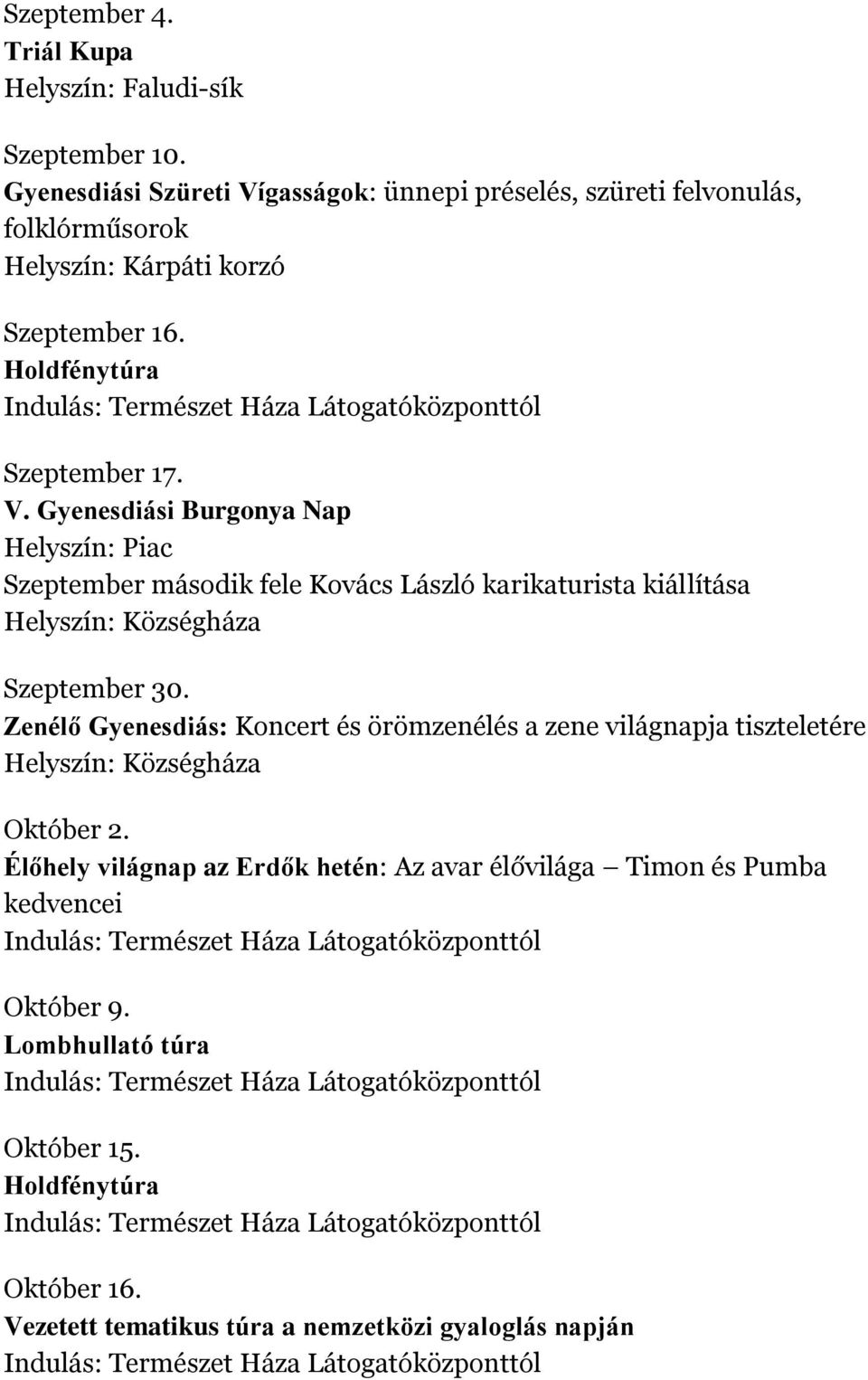 Zenélő Gyenesdiás: Koncert és örömzenélés a zene világnapja tiszteletére Október 2.