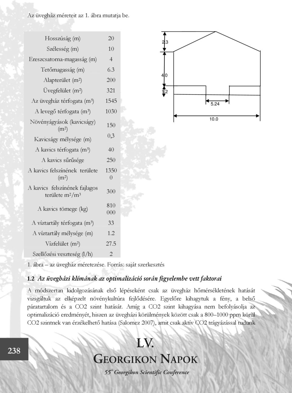 ) 40 A kavics sűrűsége 250 A kavics felszínének területe (m 2 ) A kavics felszínének fajlagos területe m 2 /m 3 A kavics tömege (kg) 1350 0 300 810 000 A víztartály térfogata (m 3 ) 33 A víztartály