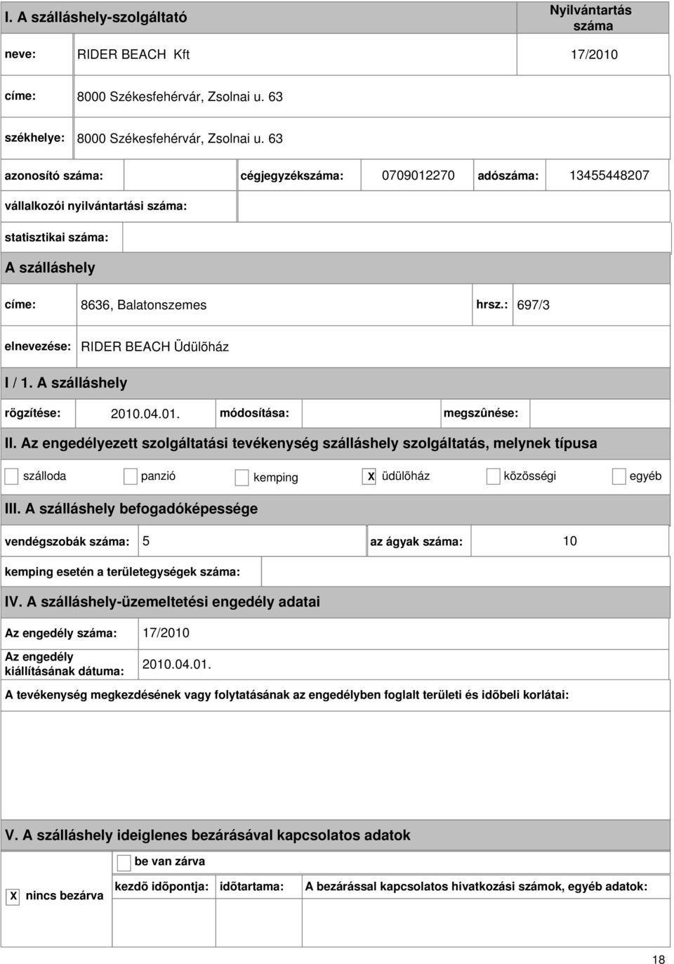 04.01. módosítása: megszûnése: II.