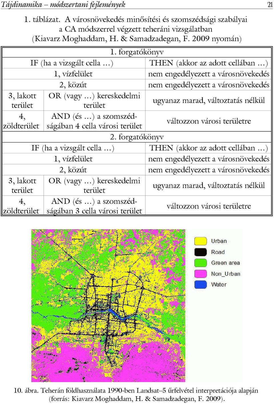 forgatókönyv IF (ha a vizsgált cella ) THEN (akkor az adott cellában ) 1, vízfelület nem engedélyezett a városnövekedés 2, közút nem engedélyezett a városnövekedés 3, lakott OR (vagy ) kereskedelmi