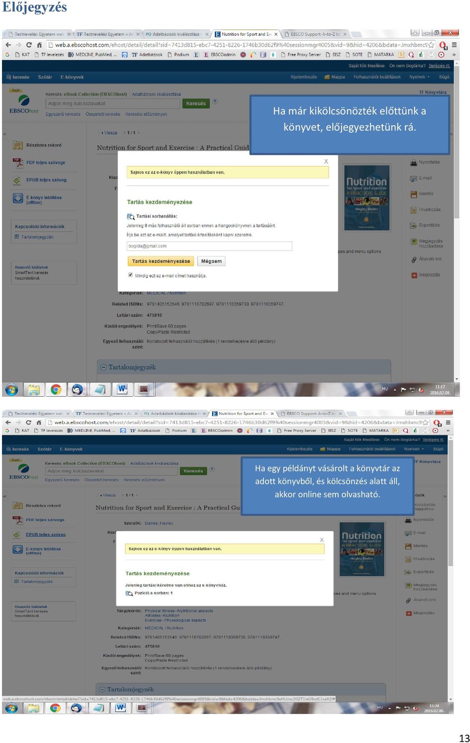 Ha egy példányt vásárolt a könyvtár az adott