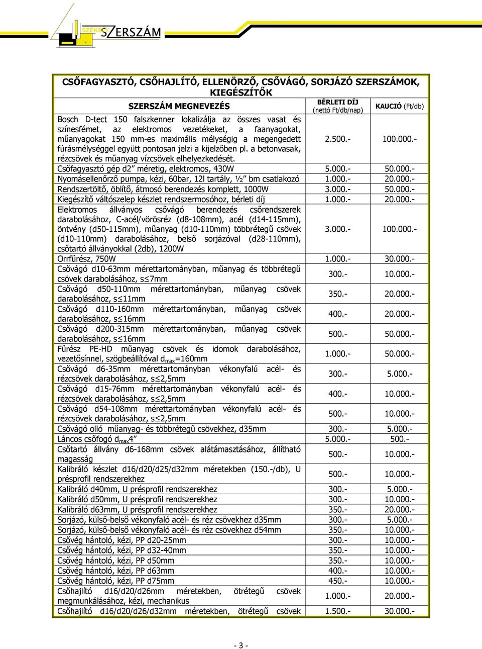 Csőfagyasztó gép d2 méretig, elektromos, 430W 5.000.