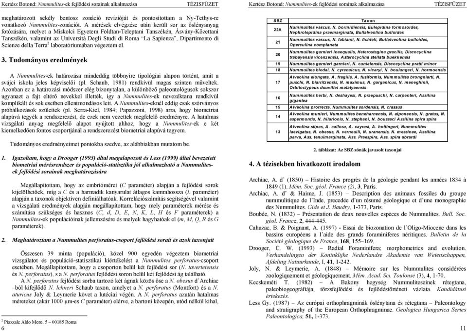 Sapienza, Dipartimento di Scienze della Terra 2 laboratóriumában végeztem el. 3.