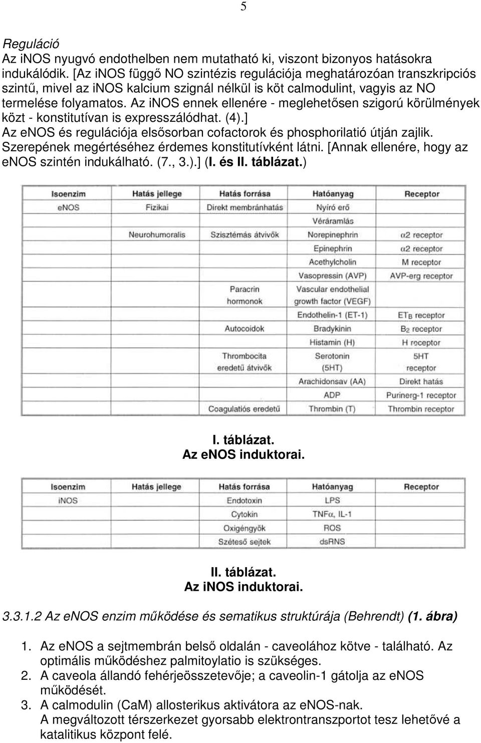 Az inos ennek ellenére - meglehetısen szigorú körülmények közt - konstitutívan is expresszálódhat. (4).] Az enos és regulációja elsısorban cofactorok és phosphorilatió útján zajlik.