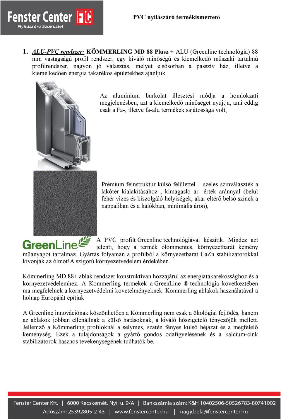PVC nyílászáró termékismertető - PDF Ingyenes letöltés