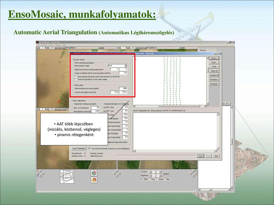 Légiháromszögelés) AAT több lépcsőben