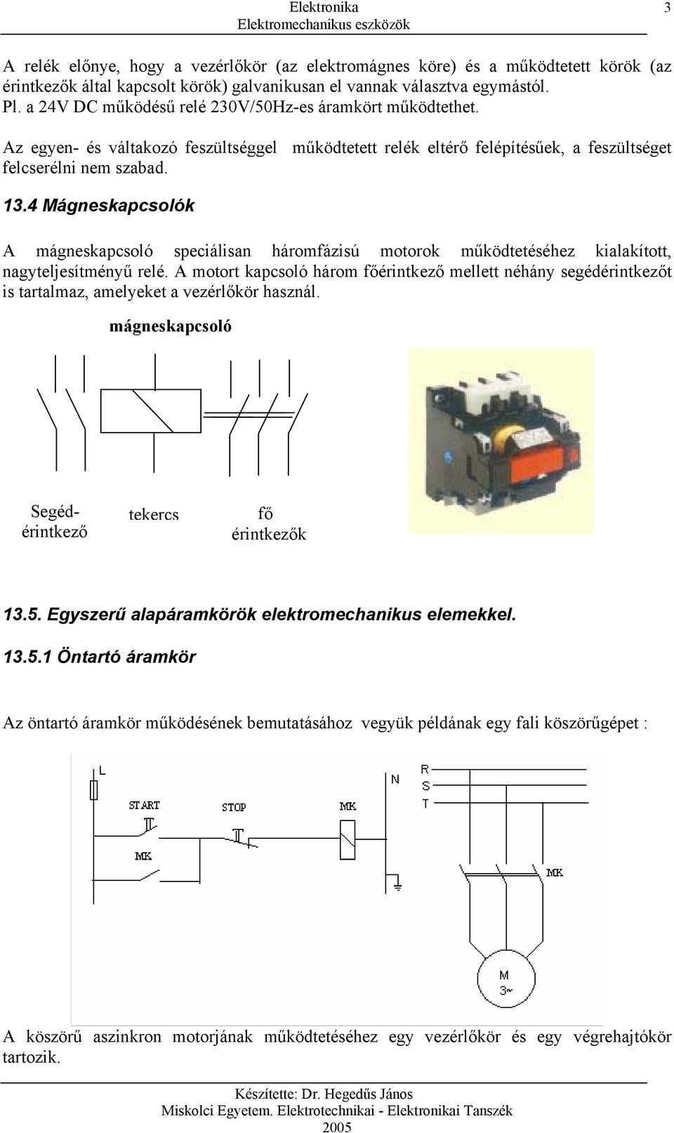 13. Elektromechanikus eszközök - PDF Ingyenes letöltés