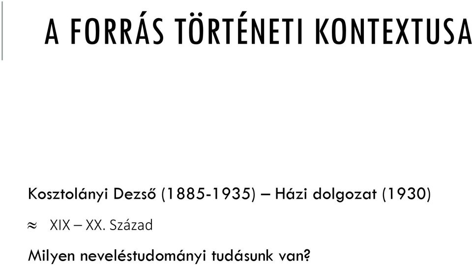 Házi dolgozat (1930) XIX XX.