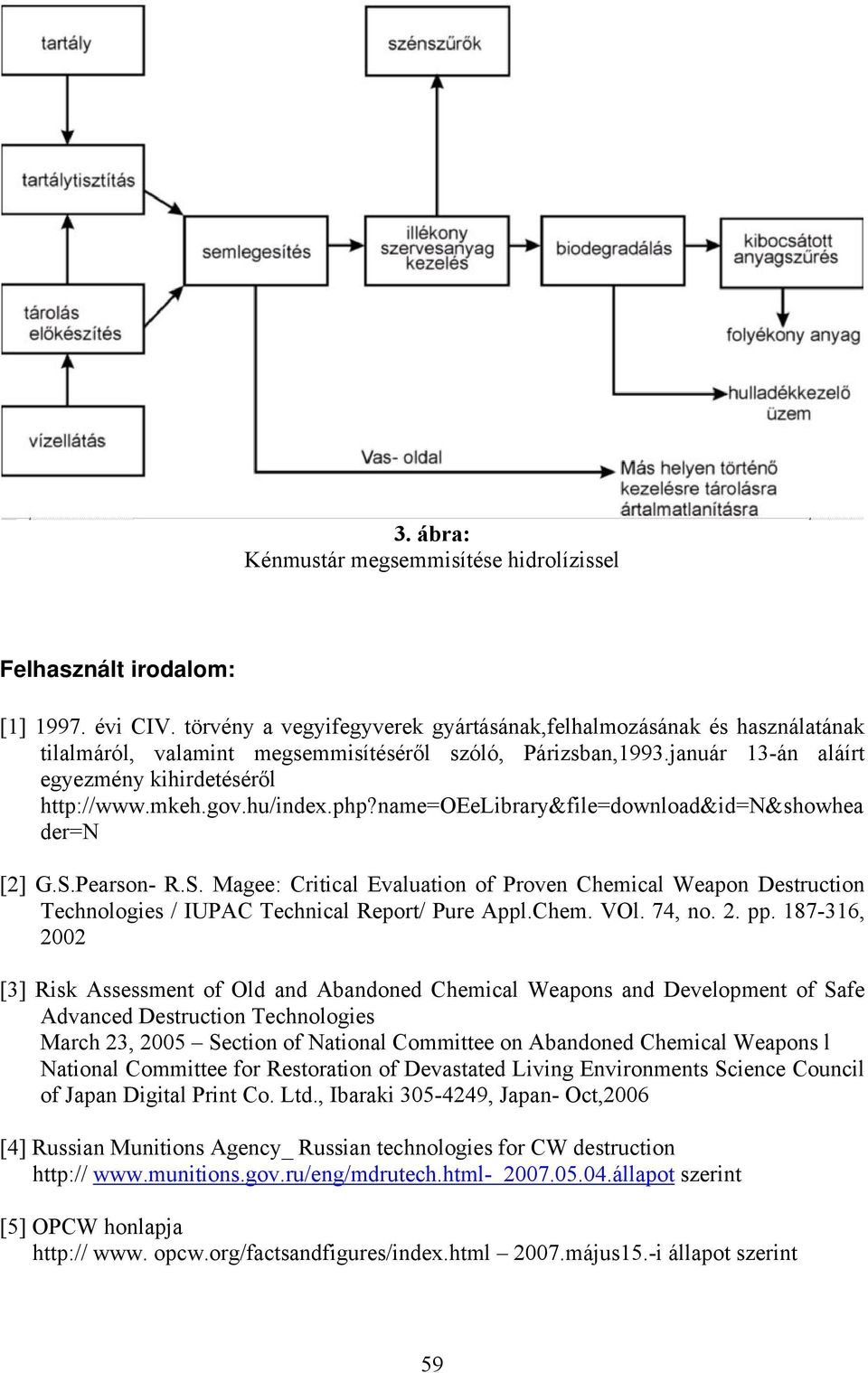 hu/index.php?name=oeelibrary&file=download&id=n&showhea der=n [2] G.S.Pearson- R.S. Magee: Critical Evaluation of Proven Chemical Weapon Destruction Technologies / IUPAC Technical Report/ Pure Appl.
