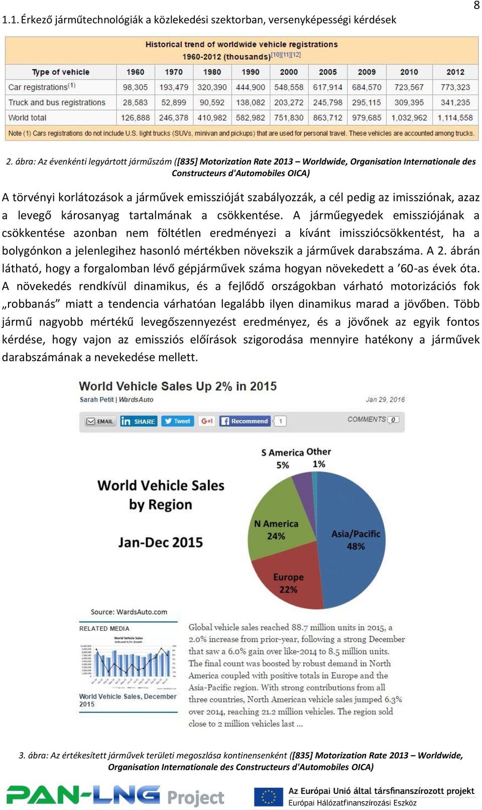 A járműegyedek emissziójának a csökkentése azonban nem föltétlen eredményezi a kívánt imissziócsökkentést, ha a bolygónkon a jelenlegihez hasonló mértékben növekszik a járművek darabszáma. A 2.