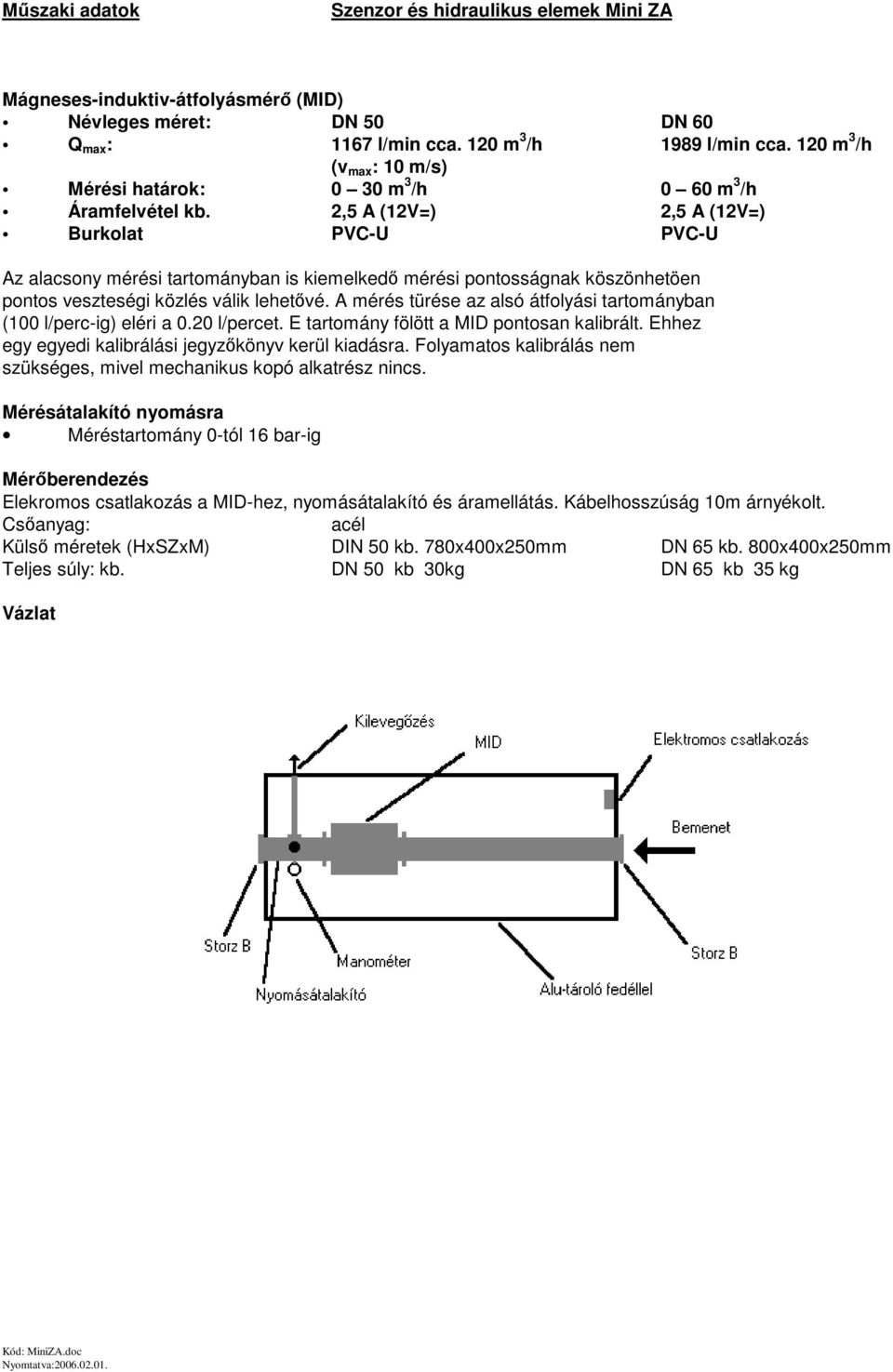 2,5 A (12V=) 2,5 A (12V=) Burkolat PVC-U PVC-U Az alacsony mérési tartományban is kiemelked mérési pontosságnak köszönhetöen pontos veszteségi közlés válik lehetvé.
