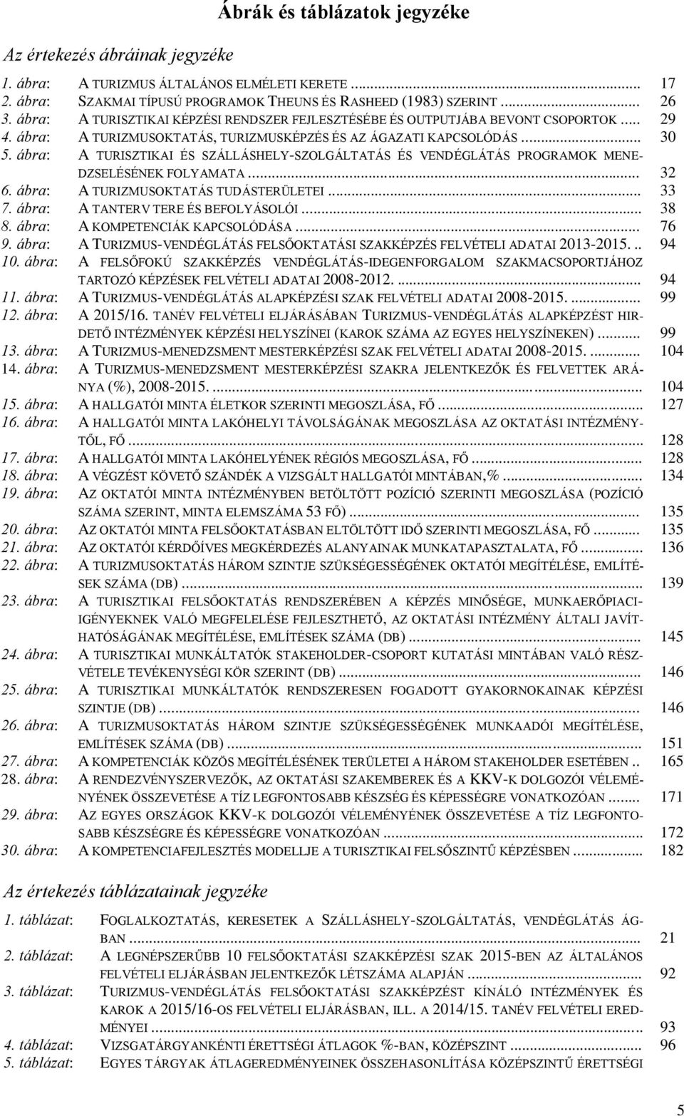 ábra: A TURISZTIKAI ÉS SZÁLLÁSHELY-SZOLGÁLTATÁS ÉS VENDÉGLÁTÁS PROGRAMOK MENE- DZSELÉSÉNEK FOLYAMATA... 32 6. ábra: A TURIZMUSOKTATÁS TUDÁSTERÜLETEI... 33 7. ábra: A TANTERV TERE ÉS BEFOLYÁSOLÓI.