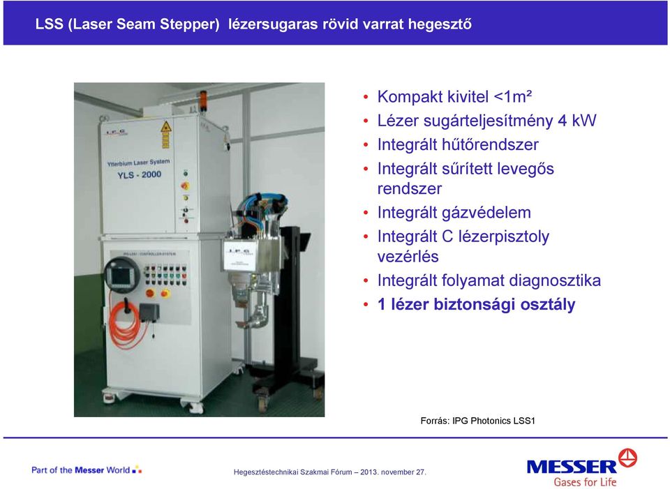 levegős rendszer Integrált gázvédelem Integrált C lézerpisztoly vezérlés