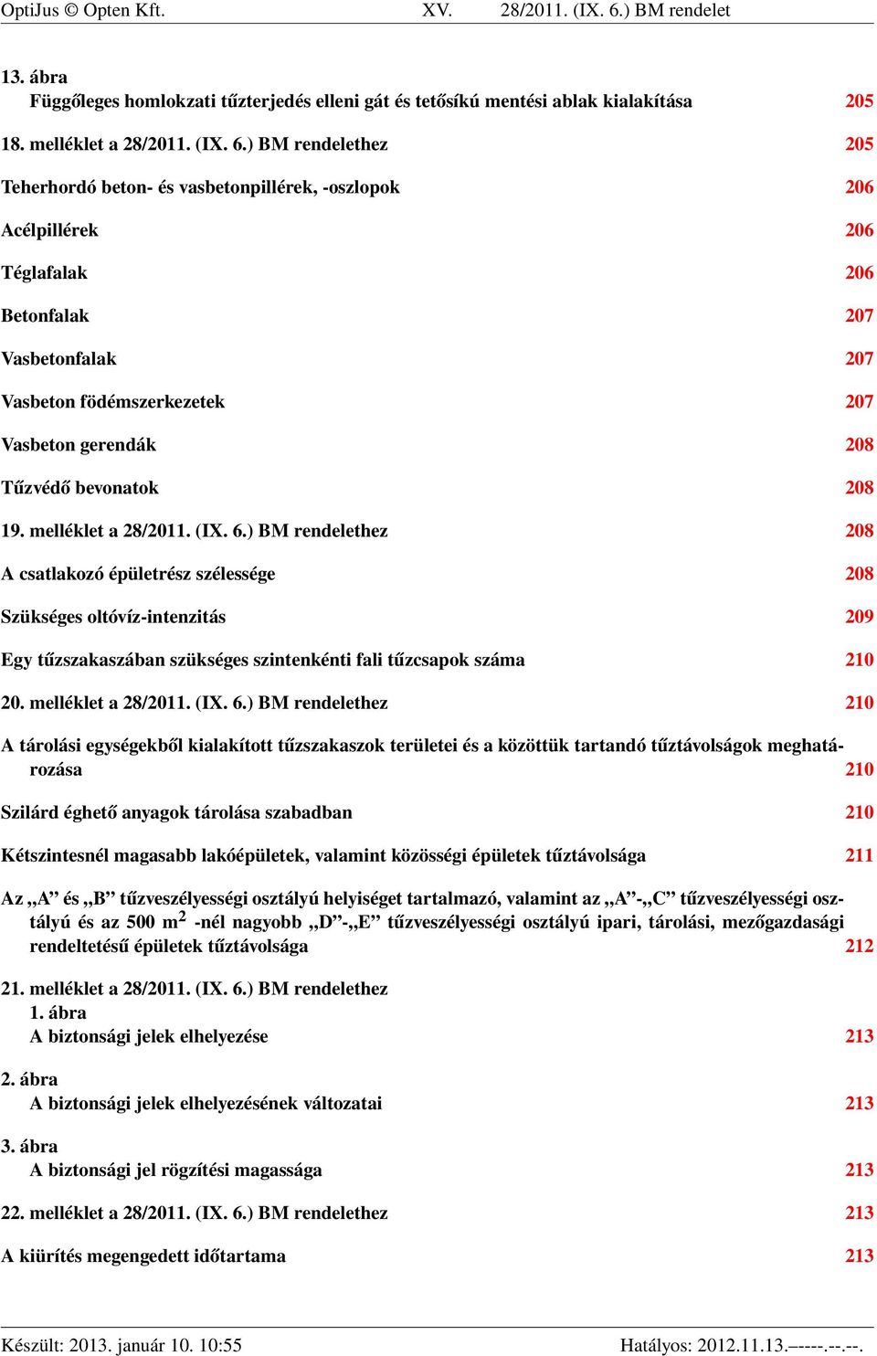 ) BM rendelethez 205 Teherhordó beton- és vasbetonpillérek, -oszlopok 206 Acélpillérek 206 Téglafalak 206 Betonfalak 207 Vasbetonfalak 207 Vasbeton födémszerkezetek 207 Vasbeton gerendák 208 Tűzvédő