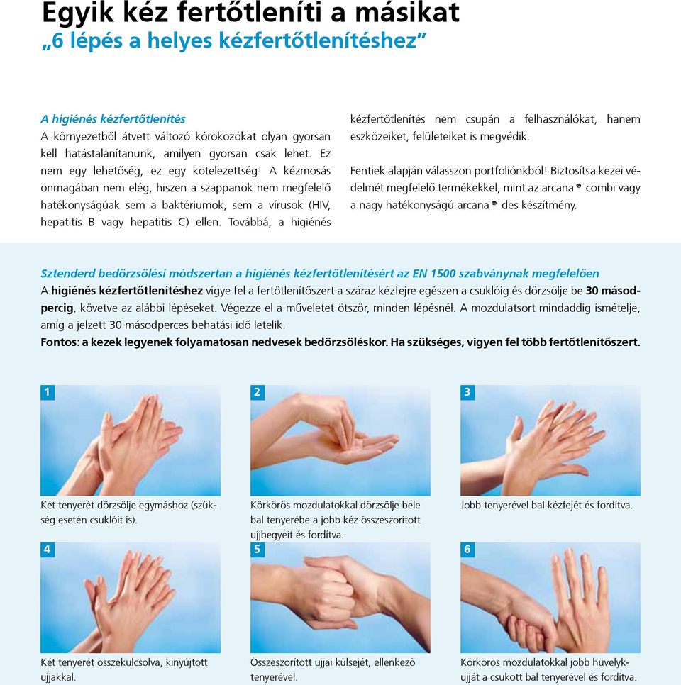 A kézmosás önmagában nem elég, hiszen a szappanok nem megfelelő hatékonyságúak sem a baktériumok, sem a vírusok (HIV, hepatitis B vagy hepatitis C) ellen.