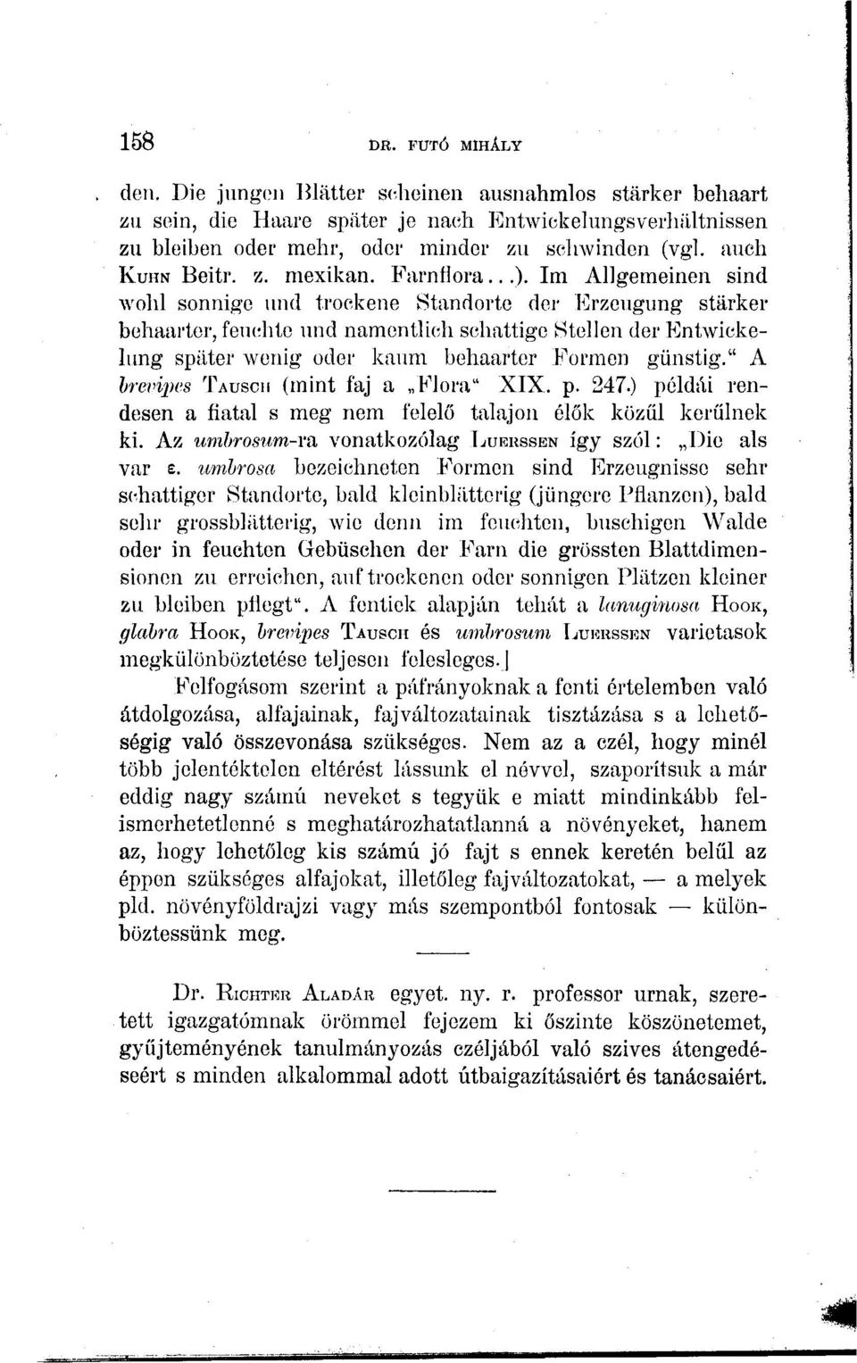 Im Allgemeinen sind wohl sonnige und trockene Standorte der Erzeugung stärker behaarter, feuchte und namentlich schattige Stellen der Entwickehmg später wenig oder kaum behaarter Formen günstig.
