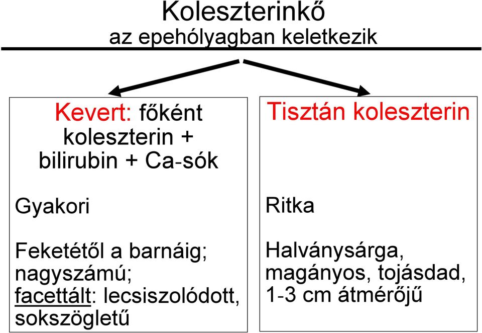 Feketétől a barnáig; nagyszámú; facettált: lecsiszolódott,