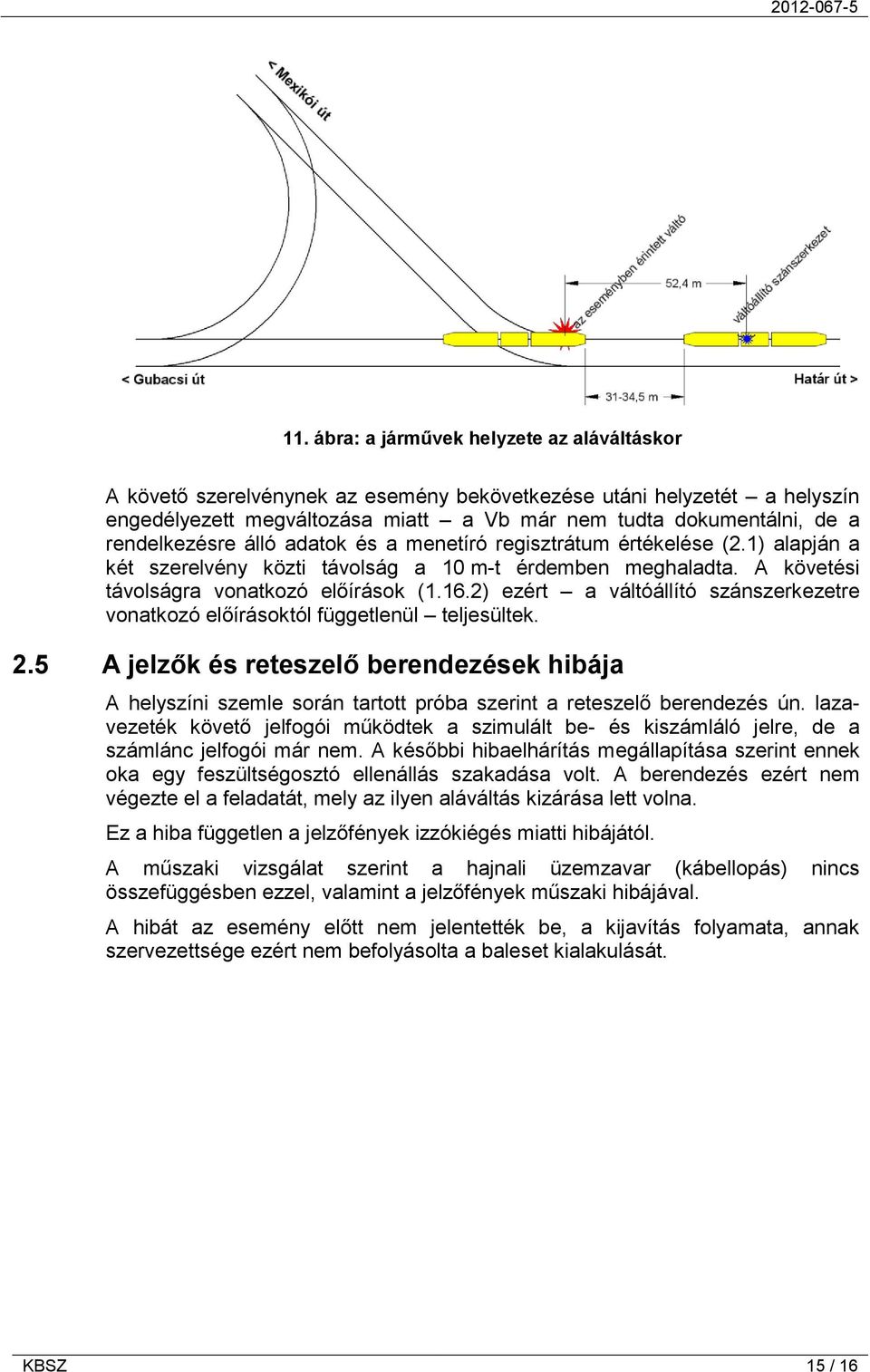 2) ezért a váltóállító szánszerkezetre vonatkozó előírásoktól függetlenül teljesültek. 2.