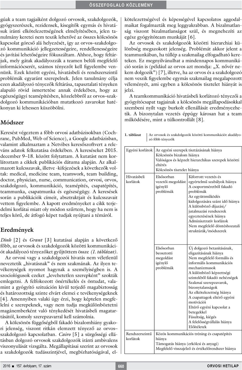 Ahhoz, hogy feltárjuk, mely gátak akadályozzák a teamen belüli megfelelő információcserét, számos tényezőt kell figyelembe vennünk.