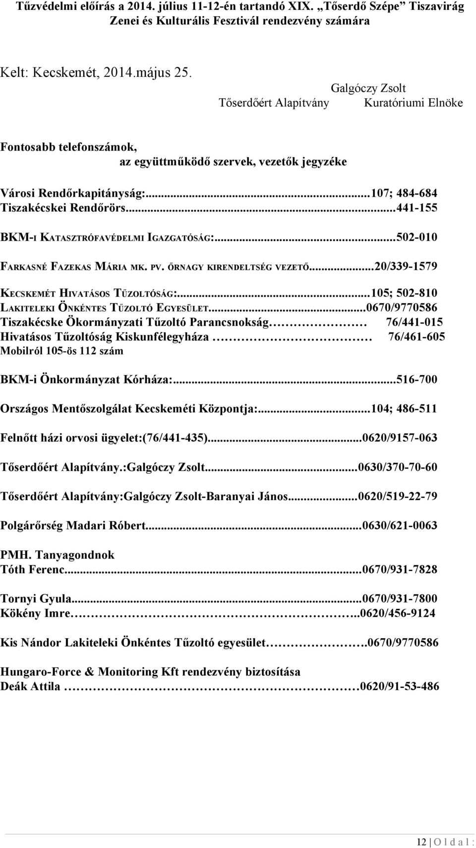 ..105; 502-810 LAKITELEKI ÖNKÉNTES TŰZOLTÓ EGYESÜLET.