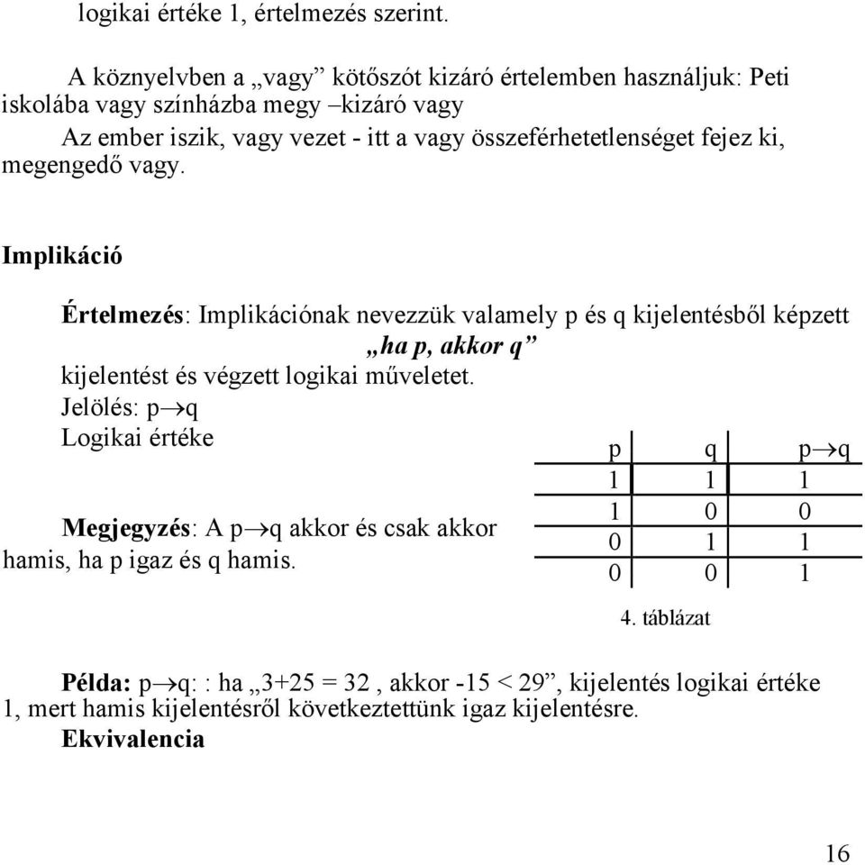 összeférhetetlenséget fejez ki, megengedő vagy.