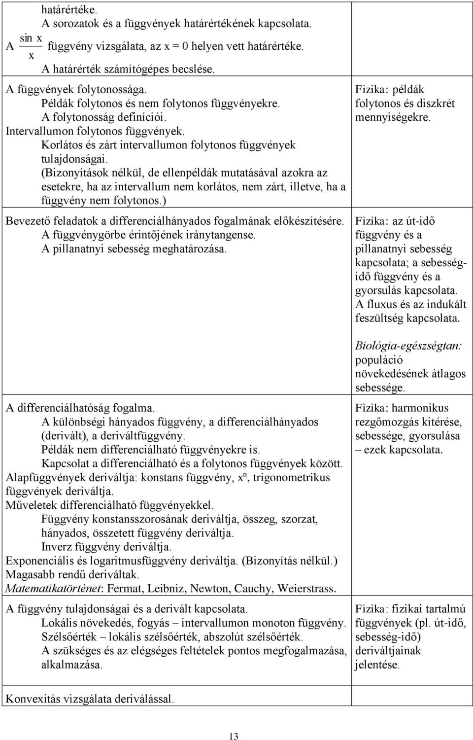 (Bizonyítások nélkül, de ellenpéldák mutatásával azokra az esetekre, ha az intervallum nem korlátos, nem zárt, illetve, ha a függvény nem folytonos.