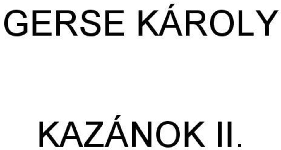 KAZÁNOK