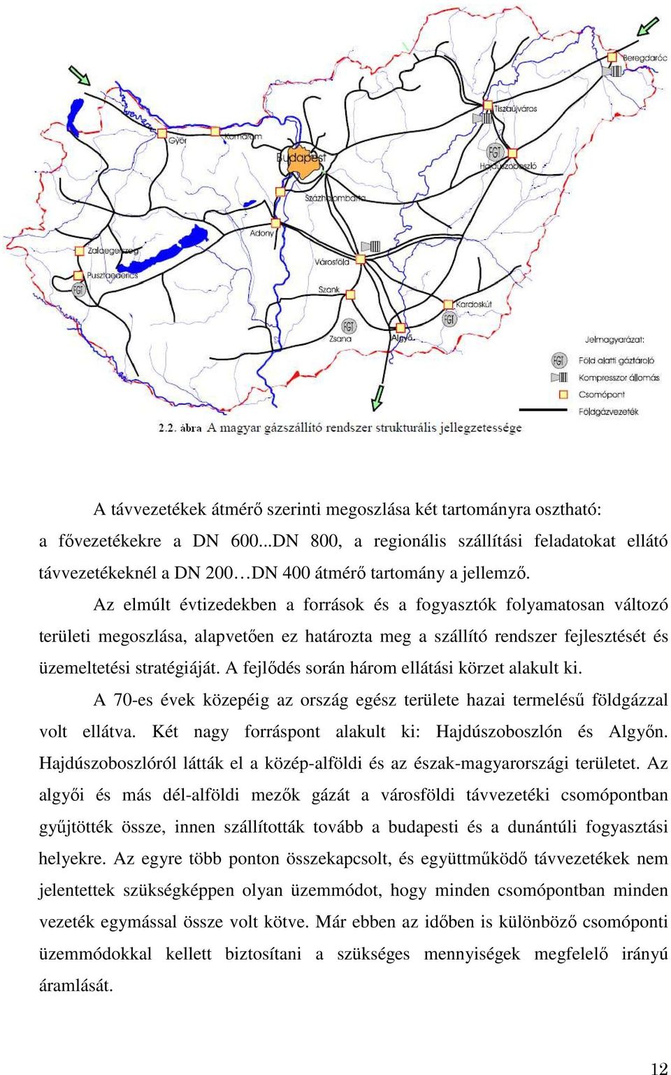 Az elmúlt évtizedekben a források és a fogyasztók folyamatosan változó területi megoszlása, alapvetően ez határozta meg a szállító rendszer fejlesztését és üzemeltetési stratégiáját.