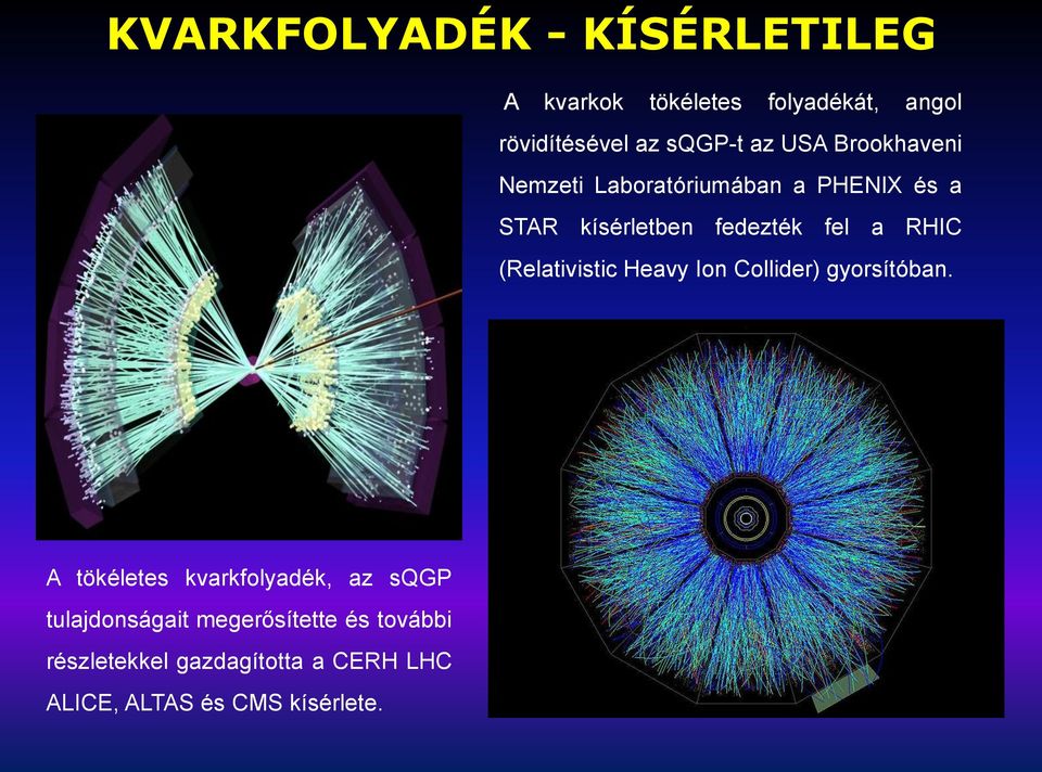 (Relativistic Heavy Ion Collider) gyorsítóban.