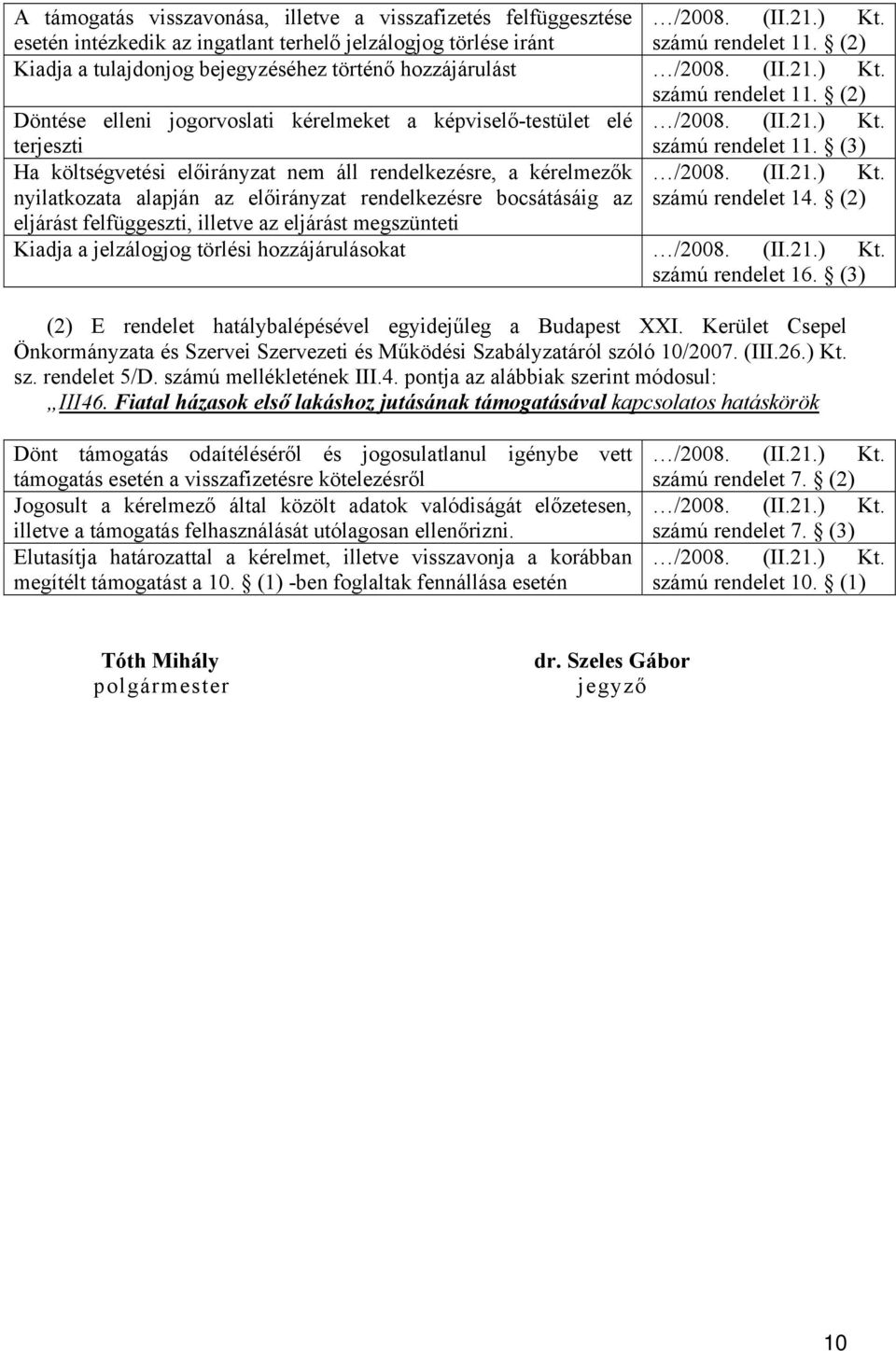 (3) Ha költségvetési előirányzat nem áll rendelkezésre, a kérelmezők /2008. (II.21.) Kt. nyilatkozata alapján az előirányzat rendelkezésre bocsátásáig az számú rendelet 14.