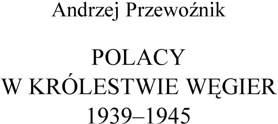 POLACY W