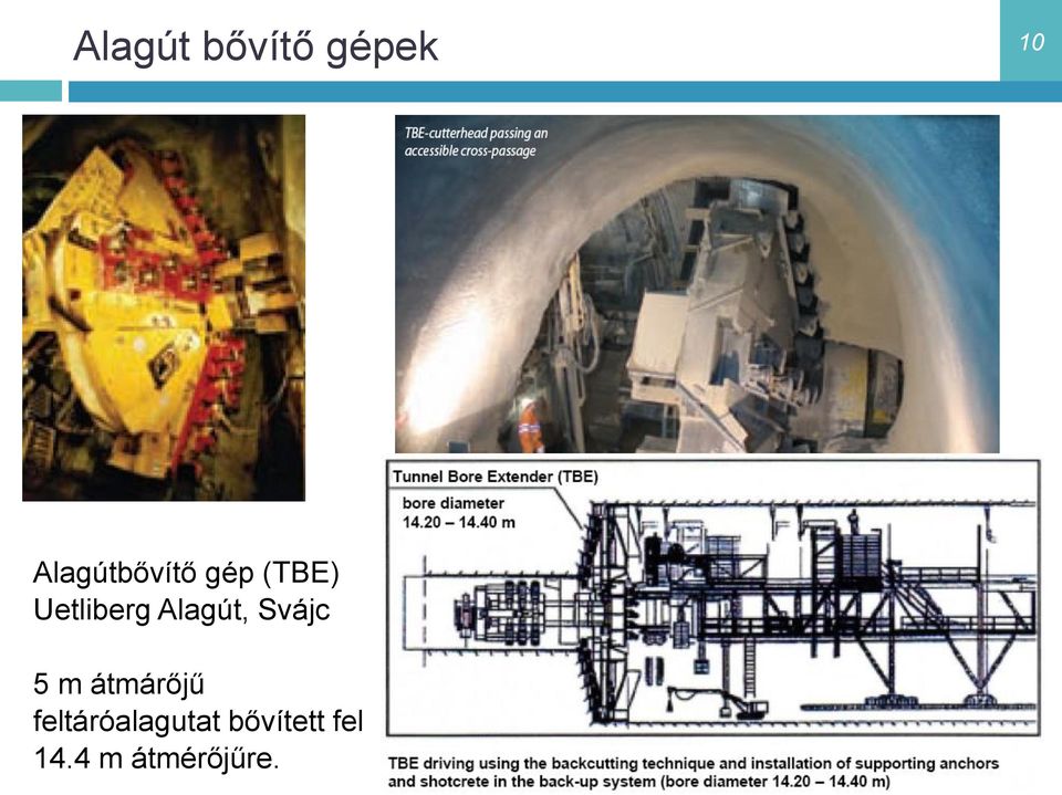 Alagút, Svájc 5 m átmárőjű