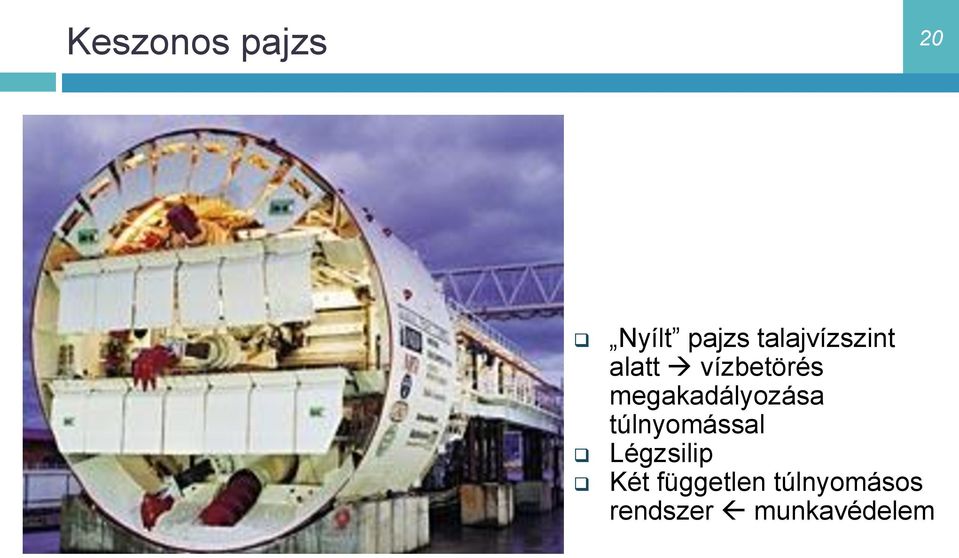 megakadályozása túlnyomással