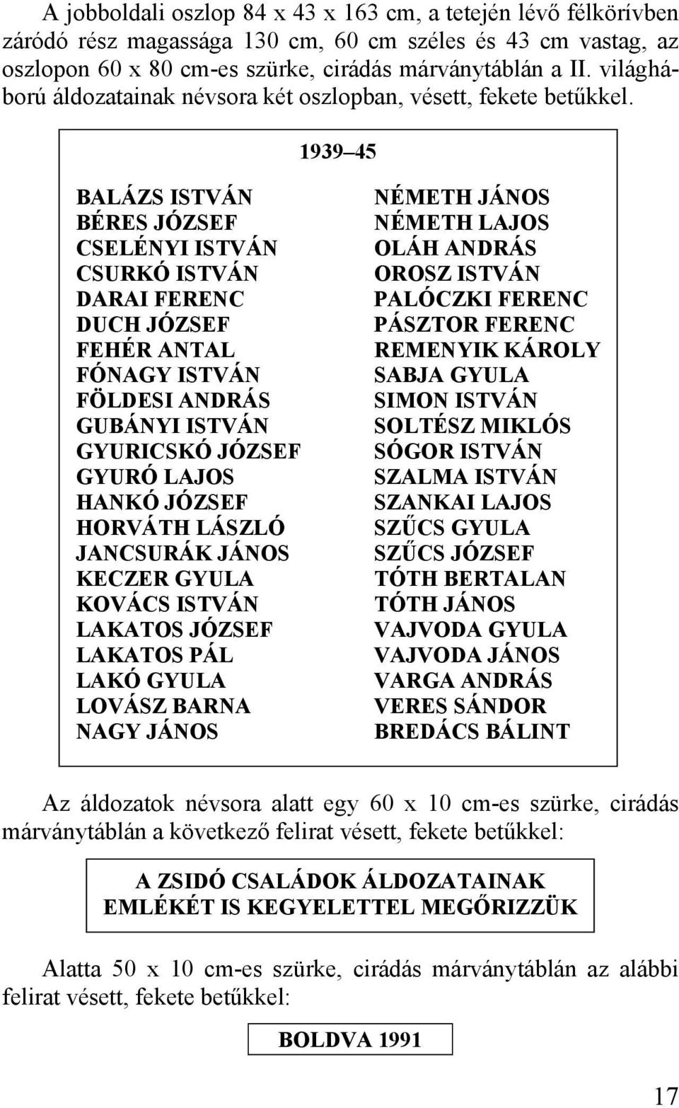 1939 45 BALÁZS ISTVÁN BÉRES JÓZSEF CSELÉNYI ISTVÁN CSURKÓ ISTVÁN DARAI FERENC DUCH JÓZSEF FEHÉR ANTAL FÓNAGY ISTVÁN FÖLDESI ANDRÁS GUBÁNYI ISTVÁN GYURICSKÓ JÓZSEF GYURÓ LAJOS HANKÓ JÓZSEF HORVÁTH
