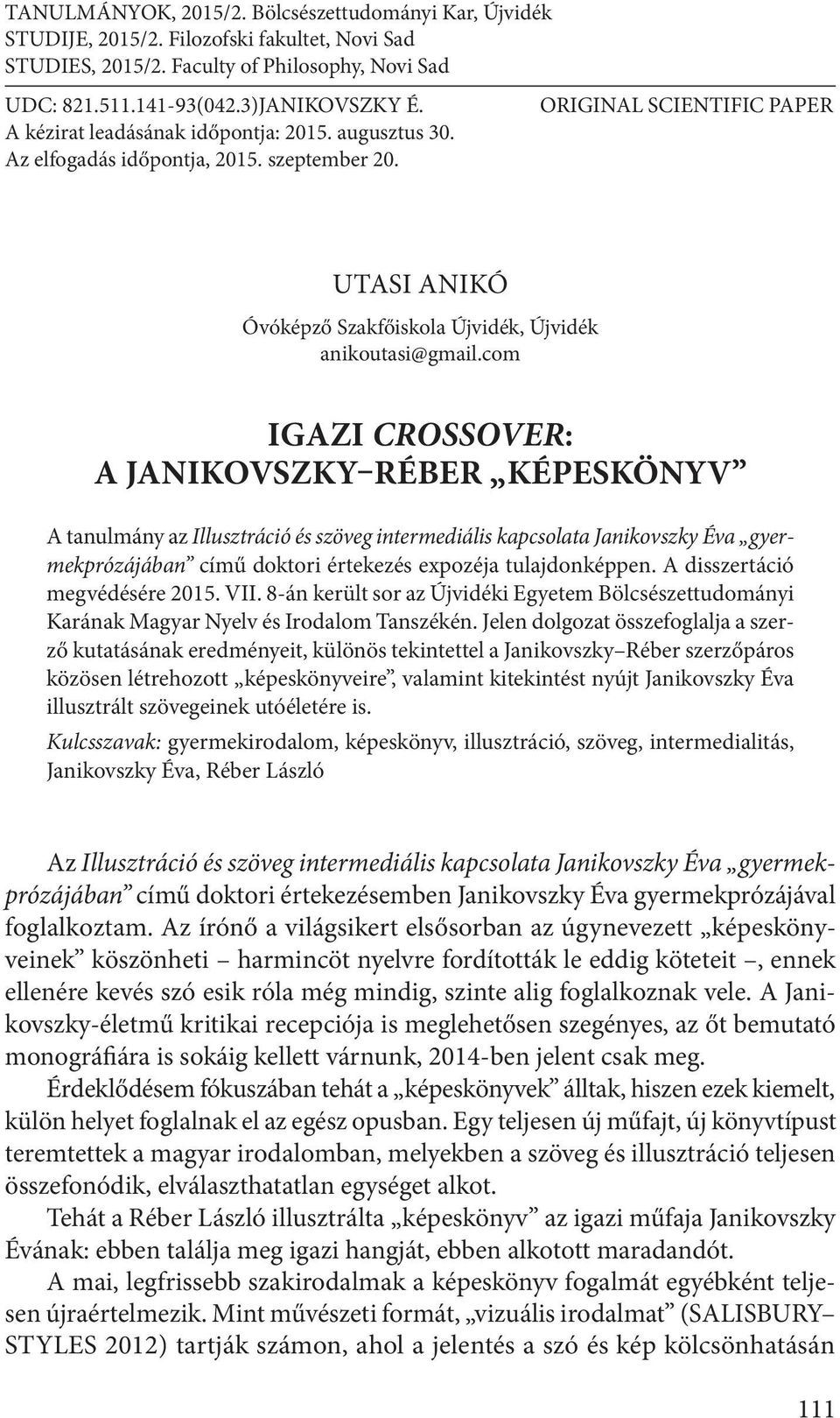 IGAZI CROSSOVER: A JANIKOVSZKY RÉBER KÉPESKÖNYV - PDF Ingyenes letöltés