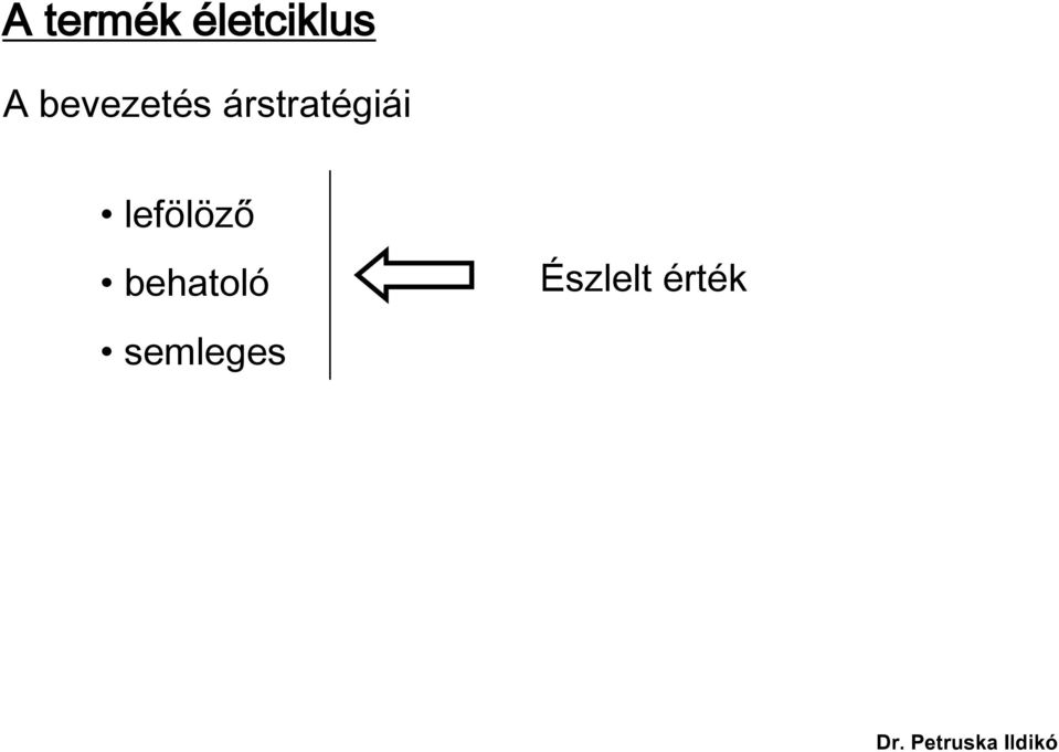 árstratégiái lefölöző