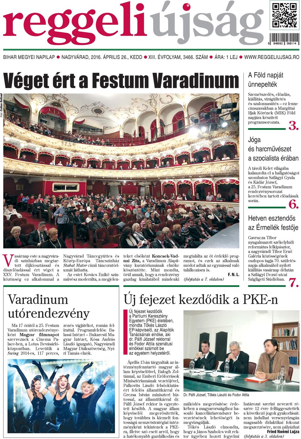 Föld napjára készített programsorozata. 3. Jóga és harcmûvészet a szocialista érában A távoli Kelet világába kalauzolta el a hallgatóságot szombaton Szilágyi Gyula és Kádár József, a 25.