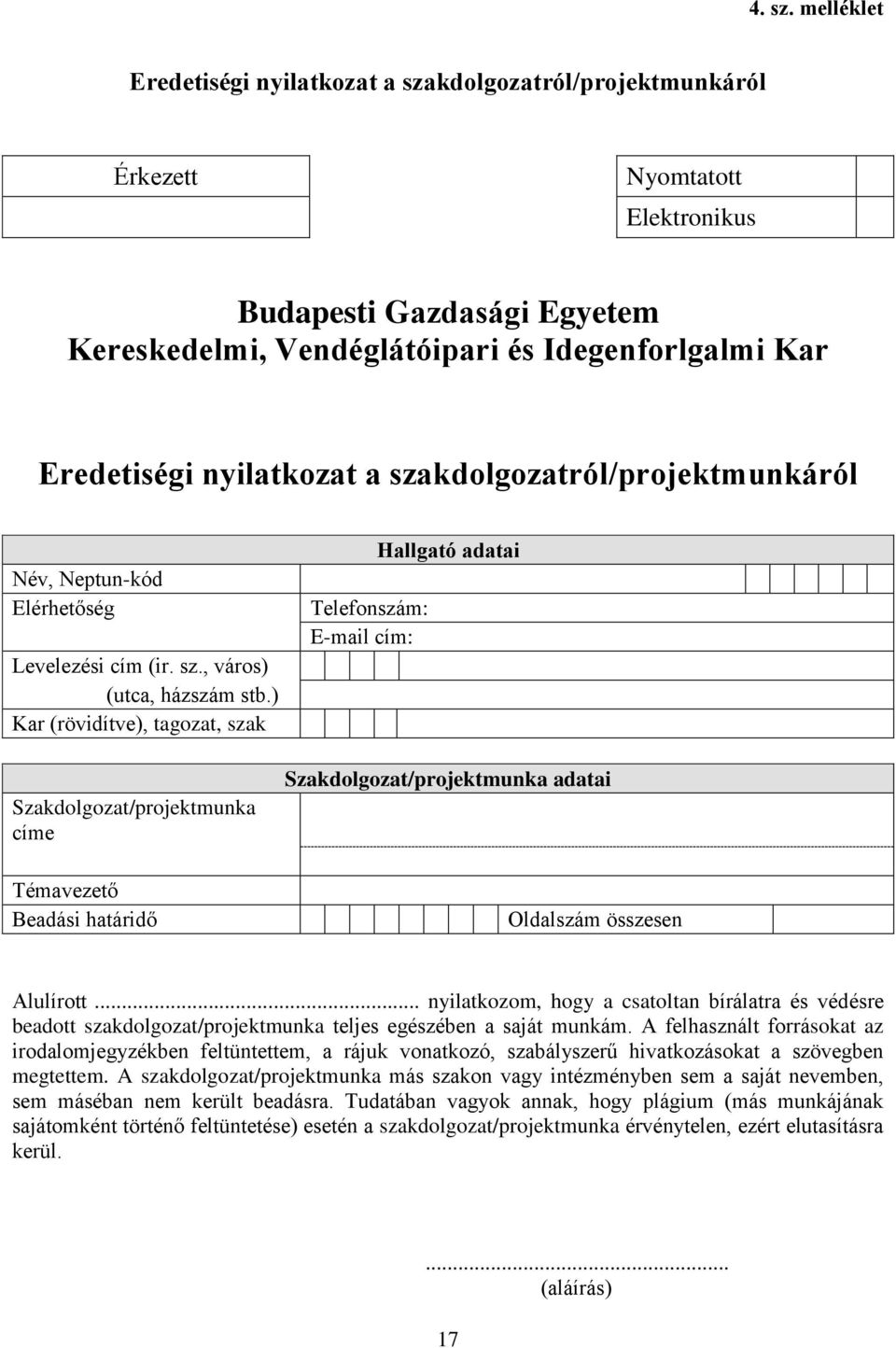 Ajánlások a szakdolgozat elkészítéséhez - PDF Ingyenes letöltés