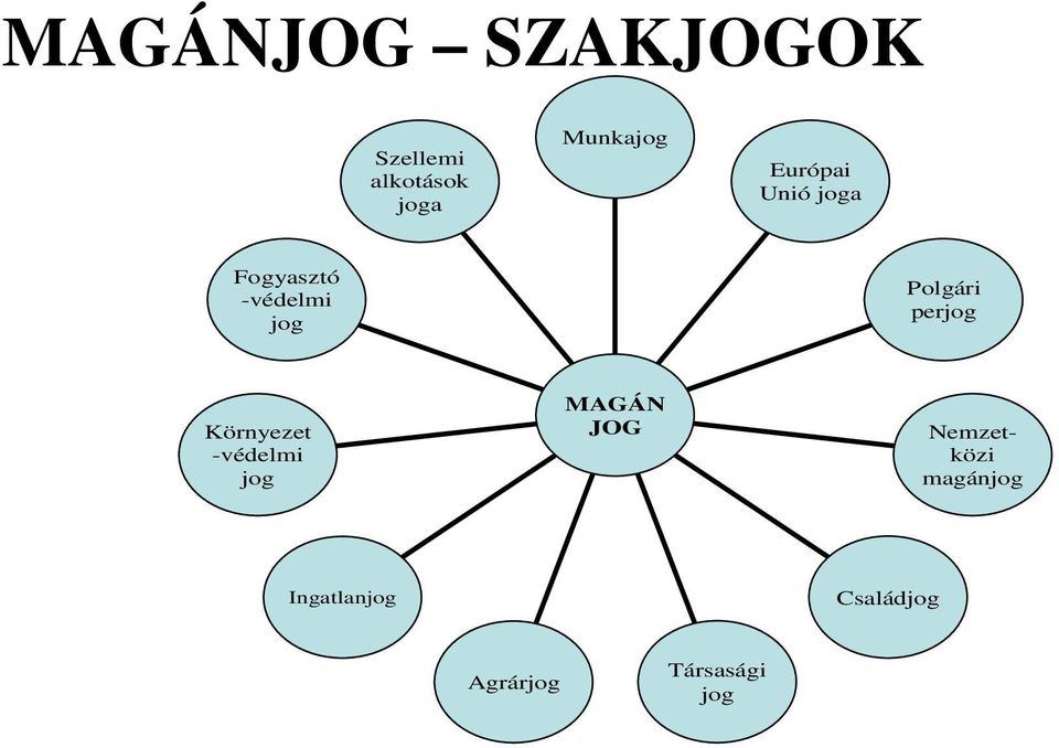 perjog Környezet -védelmi jog MAGÁN JOG Nemzetközi