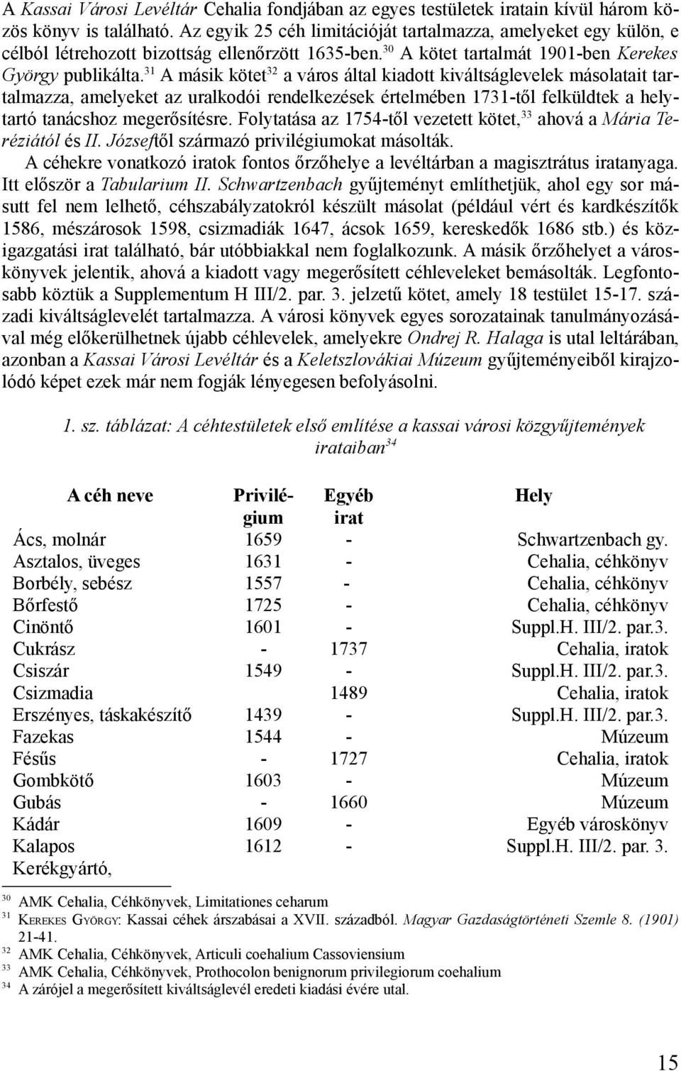 31 A másik kötet 32 a város által kiadott kiváltságlevelek másolatait tartalmazza, amelyeket az uralkodói rendelkezések értelmében 1731-től felküldtek a helytartó tanácshoz megerősítésre.