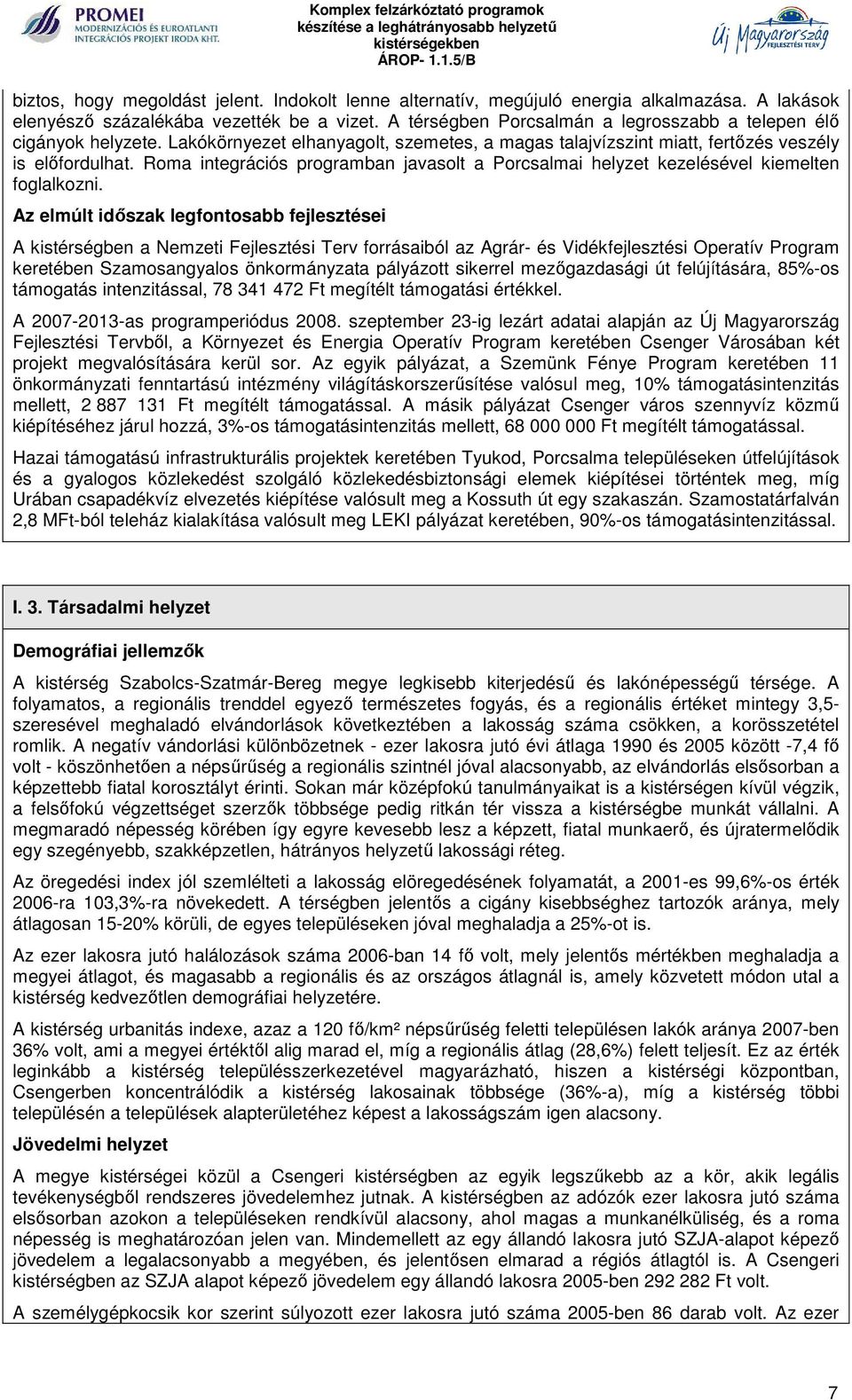 CSENGERI KISTÉRSÉG LHH TERVDOKUMENTUM ÉS PROJEKTCSOMAG - PDF Ingyenes  letöltés