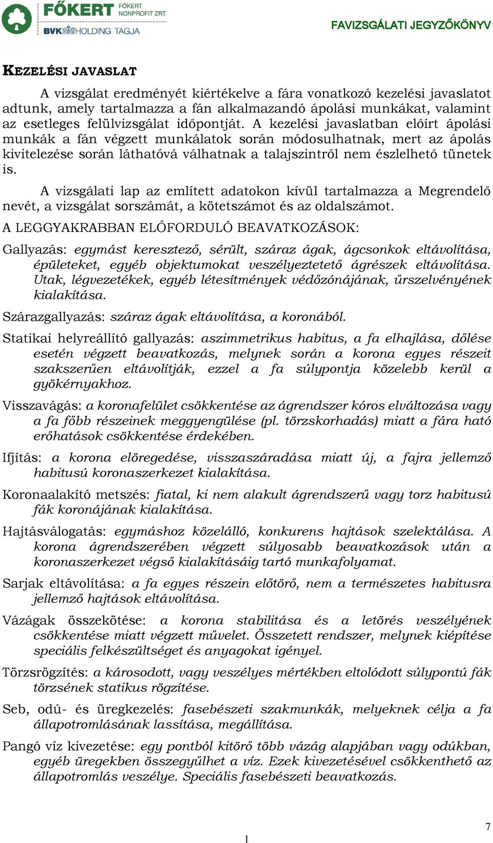 A vizsgálati lap az elített adatokon kívül tartalazza a Megrendelő nevét, a vizsgálat sorszáát, a kötetszáot és az oldalszáot.