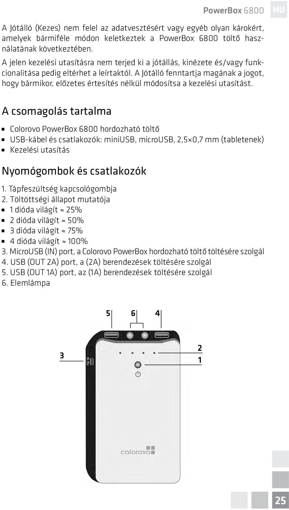 A Jótálló fenntartja magának a jogot, hogy bármikor, előzetes értesítés nélkül módosítsa a kezelési utasítást.