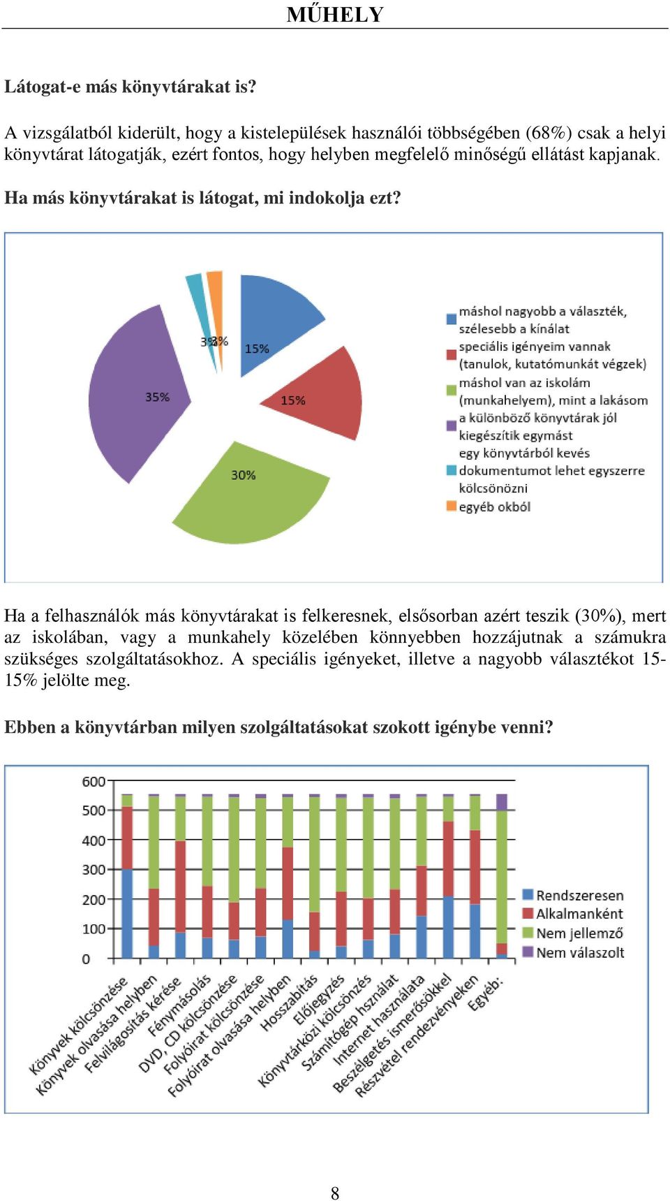 minőségű ellátást kapjanak. Ha más könyvtárakat is látogat, mi indokolja ezt?