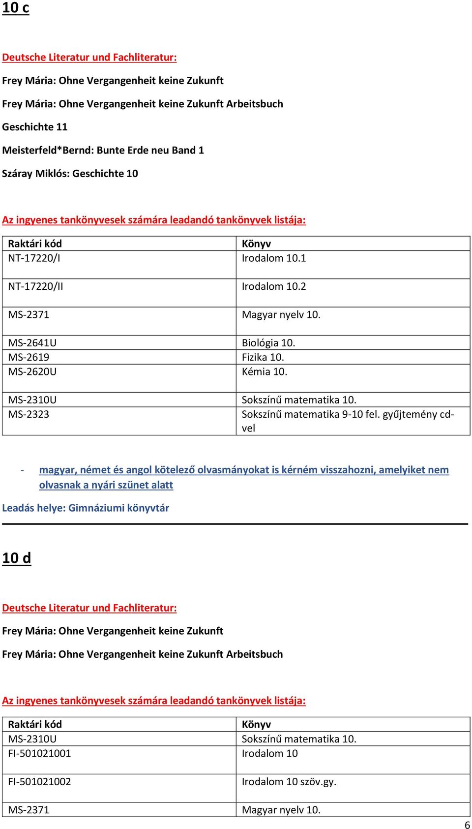 MS-2620U Kémia 10. MS-2310U Sokszínű matematika 10. MS-2323 Sokszínű matematika 9-10 fel.