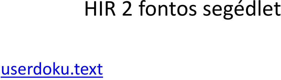 2 fontos