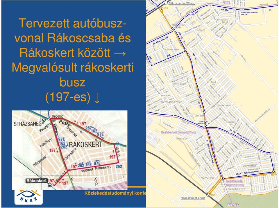 busz (197-es) Közlekedéstudományi